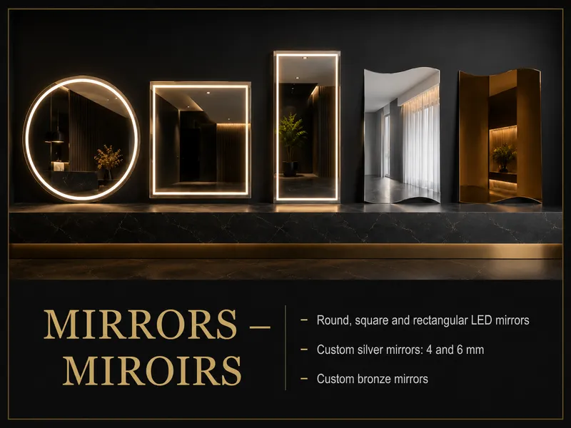 Verre sur Mesure, Miroirs & Parois de Douche – Cole Bay Glass SXM