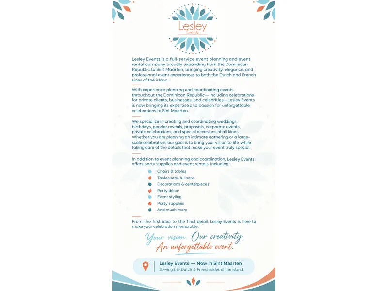 Lesley Events – full-service event planning and party rentals